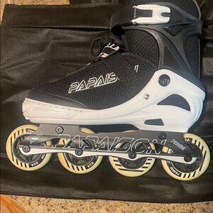 Paraison Black and White Inline Skates